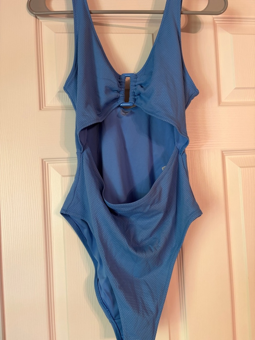 Old Navy Blue One-Piece Swimsuit with Cutout Back